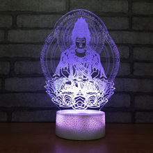 Colorful Led Table Lamps For Living Room Acrylic Customized Remote Control 3d Desk Lamp Discoloration 3d Night Light 2024 - buy cheap