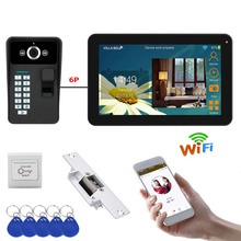 9 inch Wired / Wireless Wifi Fingerprint Video Door Phone Doorbell Intercom System with Electric Strike Lock+ IR-CUT HD 1000TVL 2024 - buy cheap