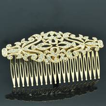 Fashion Vintage Style Bridal Hair Comb Pin Flower Rhinestone Comb Austrian Crystal Bride Bridesmaid Wedding  XBY081 2024 - buy cheap