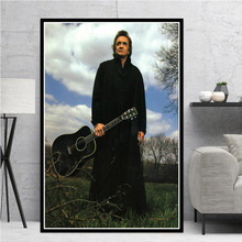 Johnny Cash Rock Music Singer Star Guitar Musician Painting Art Poster Prints Canvas Wall Pictures For Living Room Home Decor 2024 - buy cheap