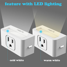 Wifi Smart Socket US Standard Works With Amazon Alexa Google Home App Control Feature With LED Lighting 2024 - buy cheap
