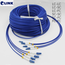 5pcs 3mtr 4 core SM Armored fiber patchcords SC LC FC ST APC Singlemode 4 fibers Armored optical fibre jumper cable ELINK ftth 2024 - buy cheap