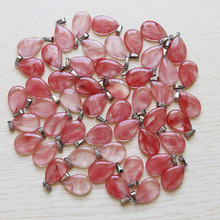 16mm Good Quality Pendant Wholesale Charms Natural Watermelon Red Stone Warter Drop Teardrop For Jewelry Making Free Shipping 2024 - buy cheap