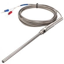 1PC Stable Stainless Steel Mayitr 0~400 degree K type Thermocouple Temperature Sensors with 8mm Threads 100mm Probe 300cm Wire 2024 - buy cheap