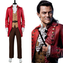 Disfraz de La Bella y La Bestia Gaston para hombre, conjunto completo de gabardina, ideal para Halloween y Carnaval 2024 - compra barato