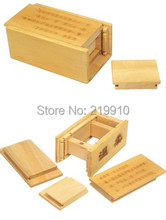 Caixa de quebra-cabeças de madeira (gaveta secreta)-truque de mágica/mágica com frete grátis 2024 - compre barato