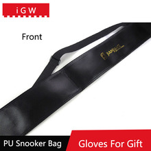 iGW New Portable PU 3/4 Snooker Cues Bag 116cm Length Billiard Accessories Black China 2024 - buy cheap