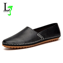 2020 Men Casual Shoes Genuine Leather Fshion Men Loafers Men Flats Spring  Autumn Leisure Shoes Man Footwear 2024 - buy cheap