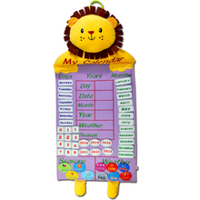 Kids Calendar Toy Time Learning Weather Seasons Early Educational Fabric Hanging Calendars Calendrier Educatif Toys for Children 2024 - buy cheap