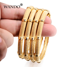 Wando 4 Uds puede abrir árabe étnica india Africana color oro pulsera de moda segmentaria de bambú brazalete de joyería b15 2024 - compra barato