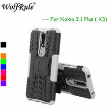 Para Fundas Nokia X3 funda protectora de doble capa funda trasera de silicona para Nokia 3,1 Plus soporte para teléfono carcasas para Nokia X3 Fundas 2024 - compra barato