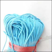 1 Strand (84M) Blue color Waxed Cotton Cords Fit DIY bracelet & necklace jewelry making 2024 - buy cheap