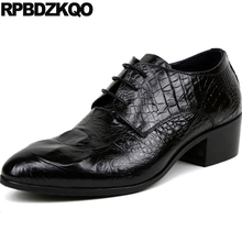 Vestido Formal de piel auténtica para hombre, zapatos Oxford de piel de serpiente, color negro italiano, para baile de graduación, con cordones de cocodrilo, para primavera y oficina 2024 - compra barato