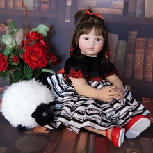 60cm Silicone Reborn Baby Doll Toy Like Real Vinyl Princess Toddler Babies Child Birthday Gift Girls Play House Boneca Brinquedo 2024 - buy cheap