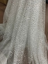 high quality yaking-71524  Nigerian Lace Fabric Wedding African Lace Fabric with glitter sequins 2024 - buy cheap