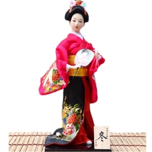 Japanese Kimono Fabric Dolls Geisha Figurines beautiful hand made deocrative craft Geisha  Miniatures Wedding deocration 2024 - buy cheap