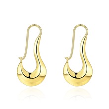 Pendientes de gota de color dorado para mujer, pendientes de gota de moda, joyería para mujer 2016 2024 - compra barato