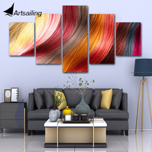 Pintura decorativa, 5 peças, barbeiro, cabeleireiro, pintura hd impressa, tela, decoração, pôster, imagem, arte, tela 2024 - compre barato