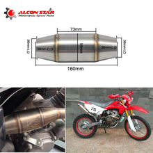 Alconstar-silenciador de escapamento para motocicleta 36mm, câmera de expansão de catalisador, crf, rmz, drz, ktm, yzf, kxf, crf, wrf, wr, yz 2024 - compre barato