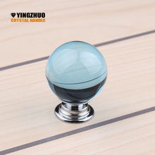 Moderno 30mm 10 pçs colorido brilhante bola de cristal gaveta de vidro alças cozinha cômoda botões (com parafuso) armário decoração diy 2024 - compre barato