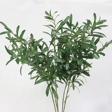 Flone-rama de olivo Artificial, plantas verdes, hojas, flores para el hogar, accesorios de boda, decoración de la fiesta 2024 - compra barato