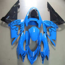 Free custom fairing kit for Ninja ZX10R 2004 2005 blue black ZX-10R 04 05 fairings kits 2024 - buy cheap