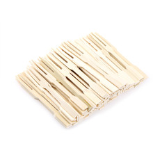 80 PCS Pure Bamboo Disposable Wooden fruit fork Dessert Cocktail Fork Set Party Home Household Decor Tableware supplies 2024 - buy cheap