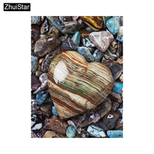 Full square diamond 5D DIY diamond embroidery heart stones diamond painting Cross Stitch Rhinestone mosaic home decoration xsh 2024 - buy cheap