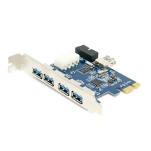 50pcs / lots USB 3.0 PCI-E PCI 7 Port 5Gbps Super Speed Express Card Adapter 5Port + 20 Pin Controller ,By Fedex 2024 - buy cheap