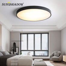 Simple Black&White Modern Led Chandelier Living room Bedroom Dining room Surface Mounted Ceiling Chandelier Lighting Luminaires 2024 - buy cheap