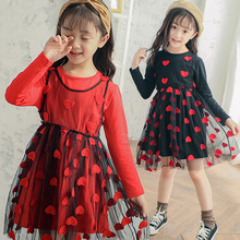 Girls Dresses 2018 Autumn Princess Dress Casual Long Sleeve Cute Teenager Elegant Dresses 6 8 10 11 12 13 14 Years Meisjes Jurk 2024 - buy cheap