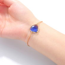 Pulseira luxuosa de cristal ouro ajustável, bracelete com pingentes para mulheres, joias da moda, 2019, bracelete geométrico de cristal 2024 - compre barato