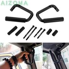 Manijas de agarre delanteras de acero sólido para Jeep Wrangler JK, 4 puertas, Rubicon, Sahara y Sport, 1 par, 2007-2017 2024 - compra barato