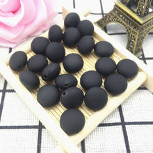 20pcs 12x8mm Oval Shape Crack Acrylic Beads Spacer Loose Bead For Jewelry Making Accessory Beads DIY Black 2024 - buy cheap