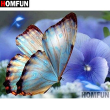 HOMFUN Full Square/Round Drill 5D DIY Diamond Painting "Flower butterfly" Embroidery Cross Stitch 3D Home Decor Gift A16869 2024 - buy cheap