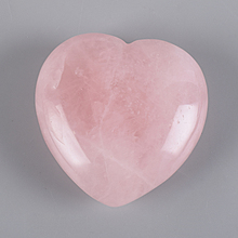 Figurines Miniatures Energy Healing Rose Quartz Heart-Shape Stone Decoration Feng Shui Stone Crystal Model Home Decor Gift 2024 - compre barato