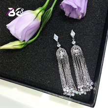 Pendientes de borlas de gota de largo de moda Be 8 2018 para mujer, joyería de moda, Pendientes de fiesta de boda E548 2024 - compra barato