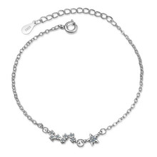 LUKENI-pulseras de plata 925 para mujer, joyería de circonia cúbica, pulsera de estrella, accesorios para mujer, Bijou Popular 2024 - compra barato