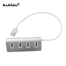 Новый алюминиевый мини-концентратор kebidu с 4 портами USB 2,0, высокоскоростной USB-концентратор с несколькими портами, USB-разветвитель для Apple Macbook Air, ноутбука, ПК, планшета 2024 - купить недорого