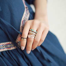Модное винтажное кольцо в стиле панк 8 шт./лот, металлическое кольцо, кольцо средней длины на середину костяшки пальца, высокое качество, бесплатно 2024 - купить недорого