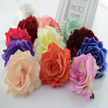 100pcs Silk roses head christmas decorations for home accessories for new Year wedding Bride bouquet diy gift Artificial flowers 2024 - buy cheap