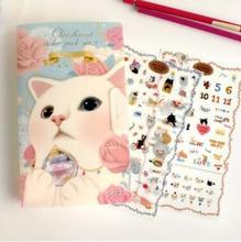 Free ship!1lot=12set(96pc)!animal cute cat diary DIY Sticker /Scrapbooking diary cartoon cute phone cup decorative stickers 2024 - buy cheap