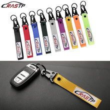 RASTP-Racing Tow Straps Style Key Ring with Smooth Material Stainless Steel Car Keychain Tow Ropes Type Souvenir  RS-BAG023 2024 - buy cheap