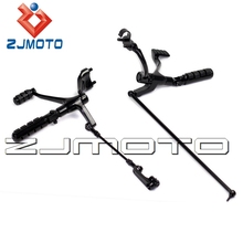 Zjmoto-apoio de pé para motocicleta, preto, kit de controles de pé para a frente, harley sportster 1200 personalizado (xl1200c), entre 2004 e 2013 2024 - compre barato