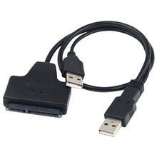 USB 2,0 к SATA серия ATA 22P адаптер кабель для 2,5 "HDD жесткий диск ноутбука 2024 - купить недорого