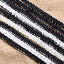 5M/lot Lace Gold Silver Black Centipede Braided Lace Ribbon Curve Lace DIY Wedding Crafts Clothes Trim Accessories 2024 - compre barato