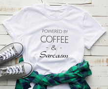 Sugarbaby-Camiseta de café y sarcasmo para mujer, Camisetas estampadas con refranes, camisetas con cita divertida, ropa de tumblr 2024 - compra barato