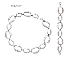 New Jewelry Set Stainless Steel Bracelet & Necklace Punk Rock Link Chain Jewelry Set Amazing Price Good Quality 2024 - buy cheap