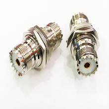 Porca fêmea uhf para uhf so239 5 peças, conector de cabo coax para montagem em painel soquete