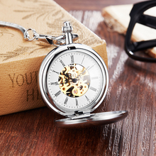 Vintage Charm Hot Sale Copper Mechanical Pocket Watch Hand Winding Full Steel Pocket Watches Fashion Unique Skeleton Transparent 2024 - buy cheap